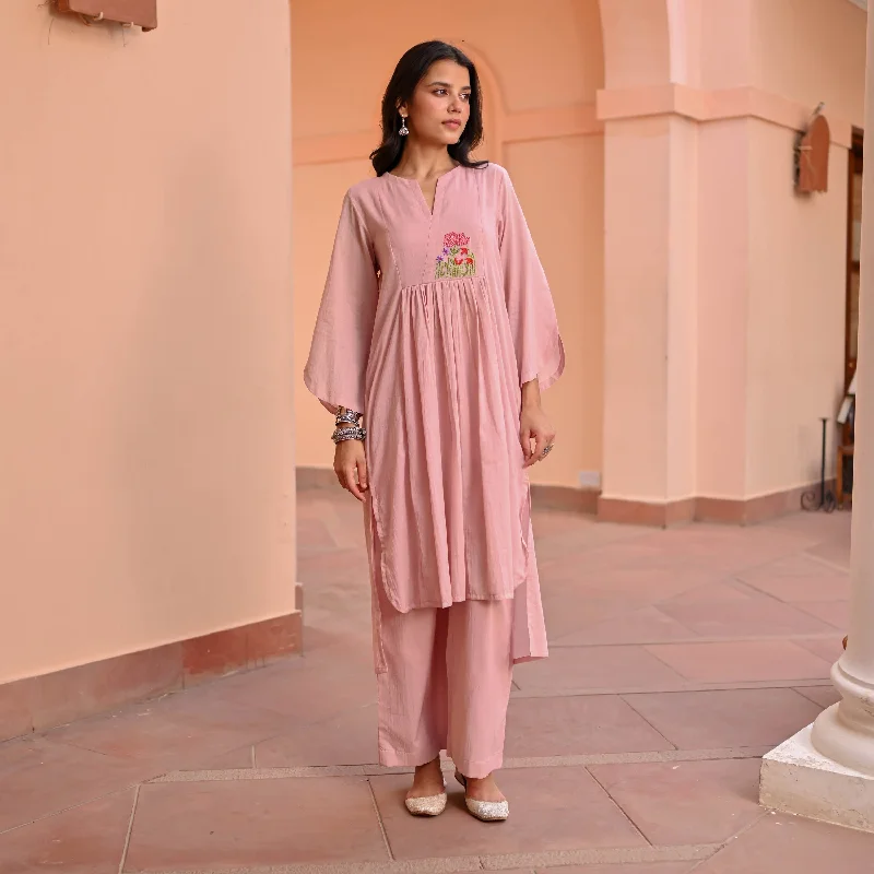 Blush Aura Kurta Set