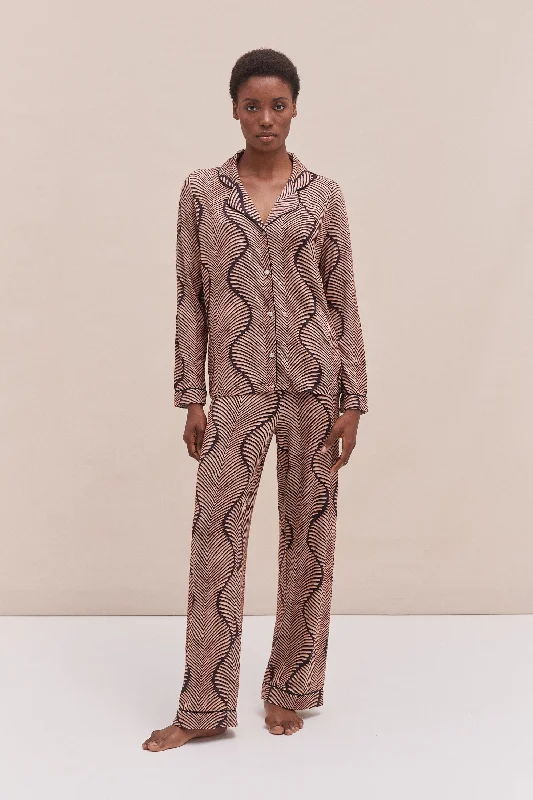 Lyocell Jersey Long Pyjama Set Grace