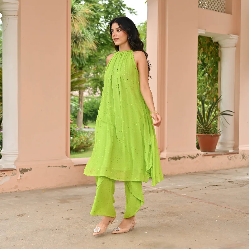 Garden Mukaish Kurta Set