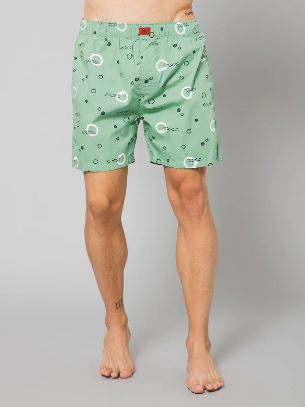 Men Green Boxer