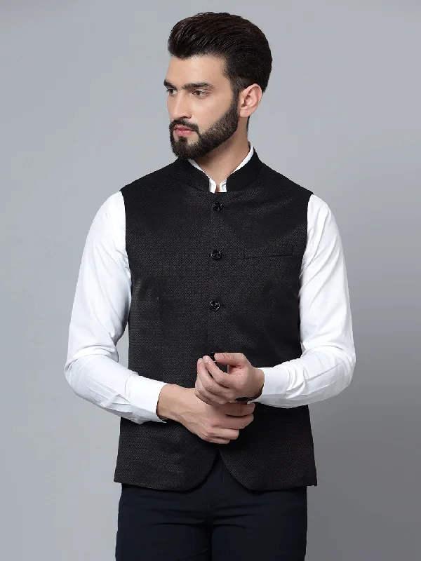 Men Black Waist Coat