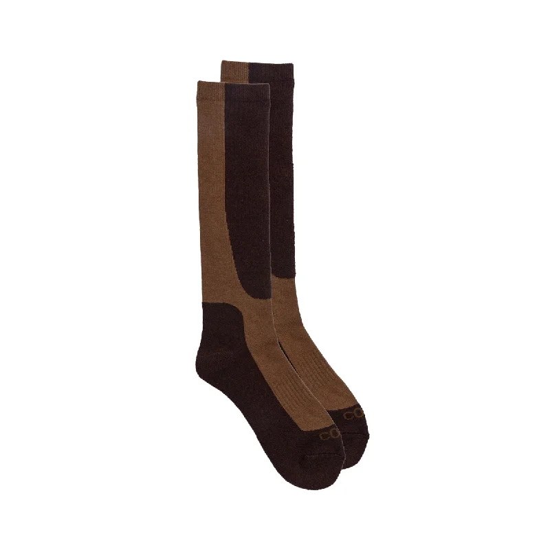 Coal Midweight Snow Socks - Brown / Light Brown