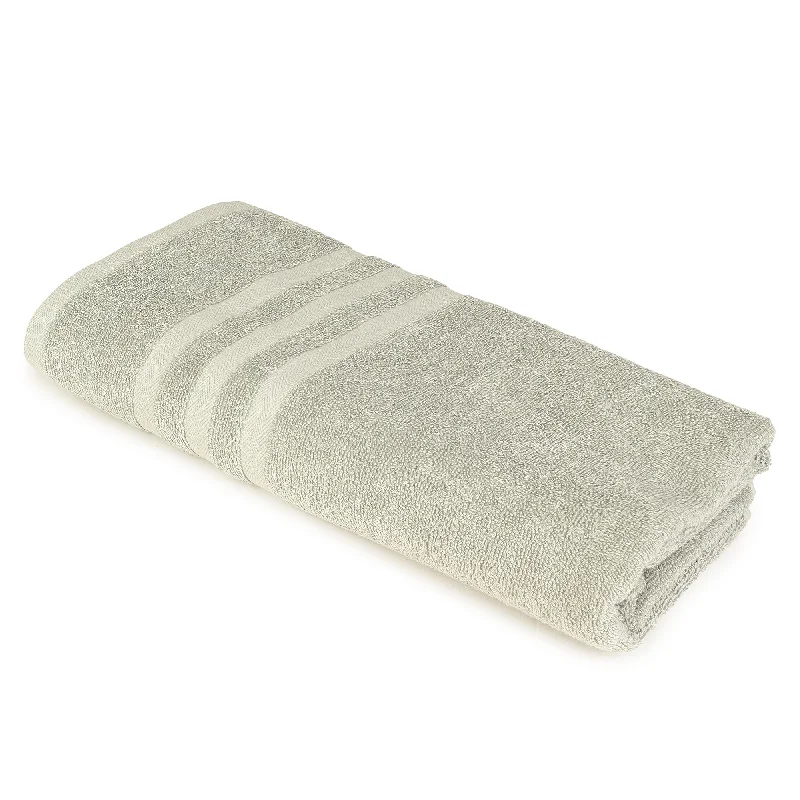 Unisex Pista Green Basic Terry Bath Towel