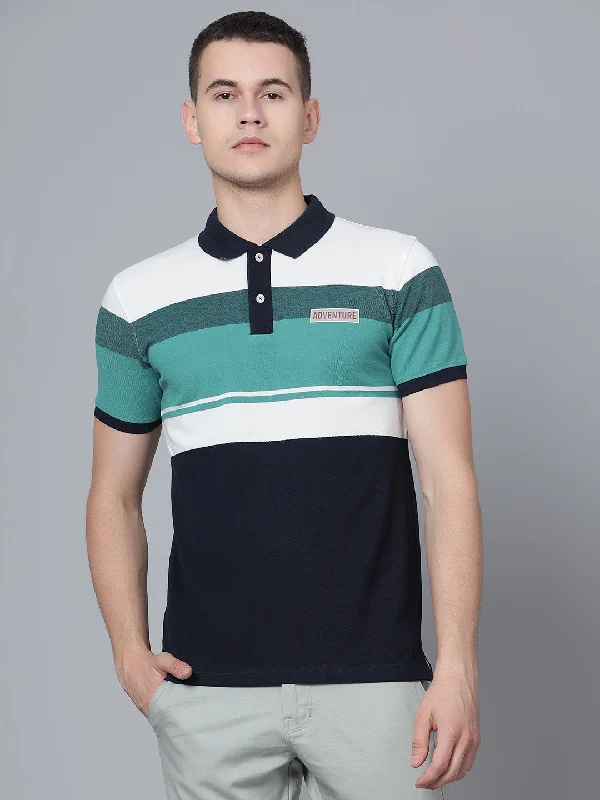 Men Navy Polo T-Shirt