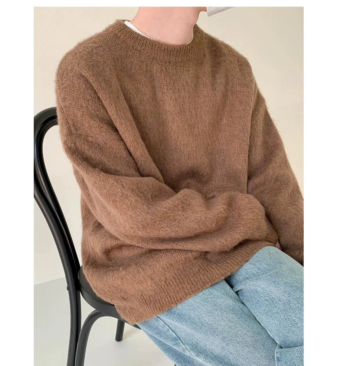 Wool Blended Mohair Sweater