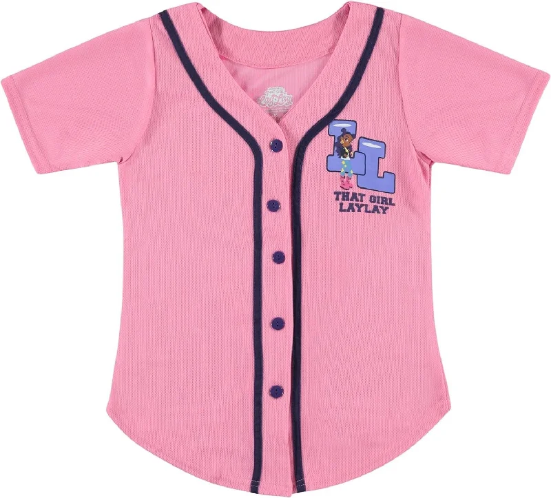 That Girl Lay Lay Baseball Jersey T-Shirt- Little and Big Girl Sizes 4-16