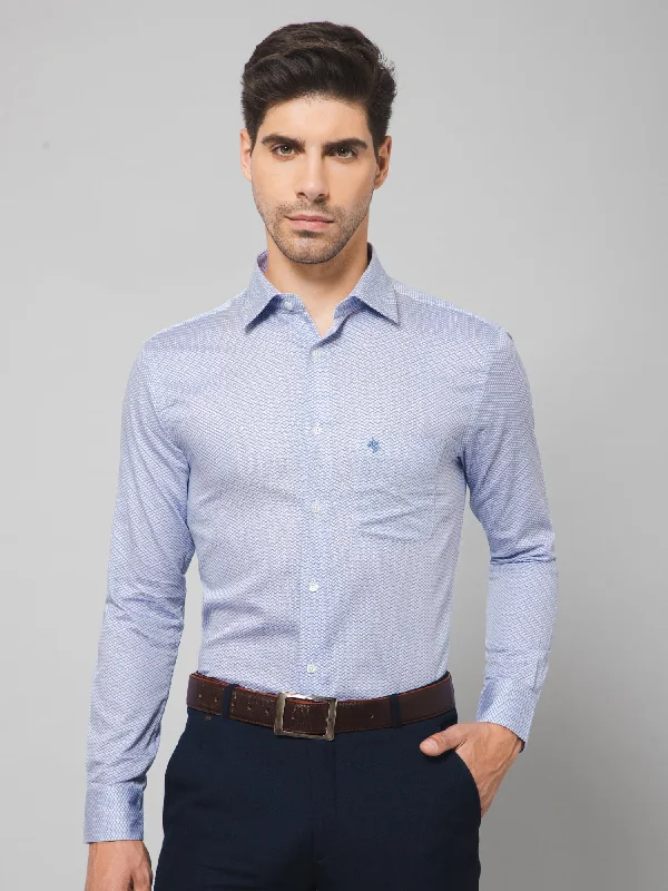 Men Sky Blue Shirt