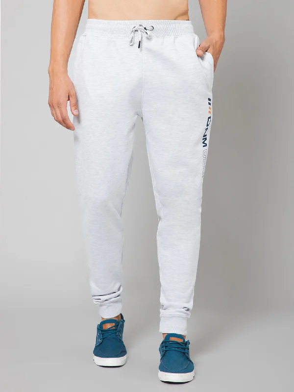 Men Grey Melange Track Pant