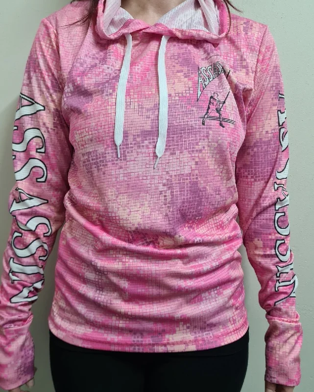 Assassin Quick Dry Pink Hex Hoody