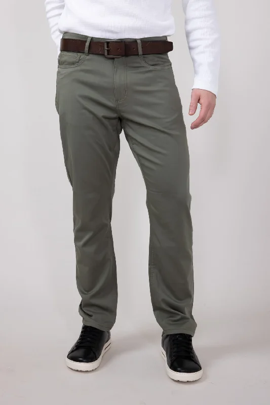 Copper & Oak Air Luxe Pants for Men in Soft Olive | K4F714-SOFTOLIVE