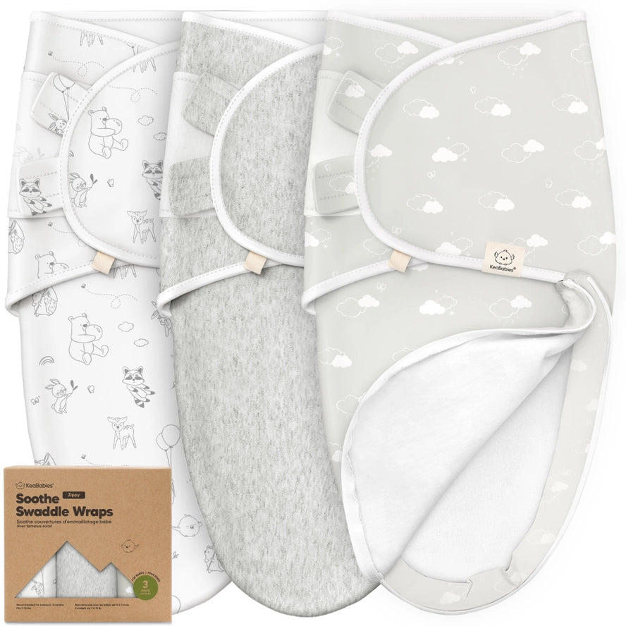 3 Pack Soothe Zippy Swaddles Aspire