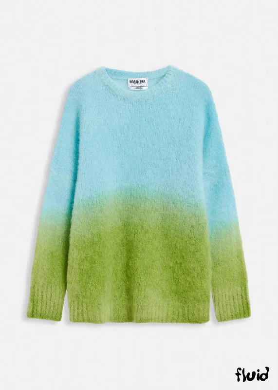 Knit Sweater In Blue And Green