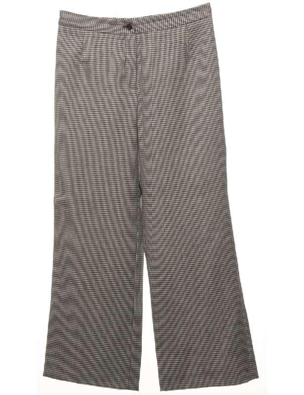 Dogtooth Monochrome Trousers - W30 L28