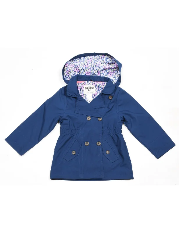 Osh Kosh B'Gosh Navy Hooded Coat - 4 YEARS