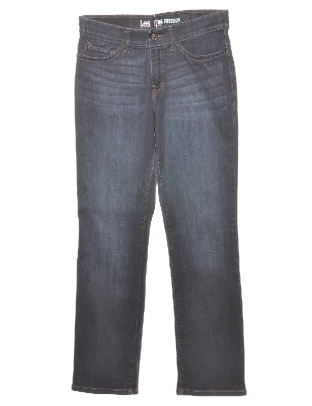 Straight Leg Lee Indigo Jeans - W30 L31