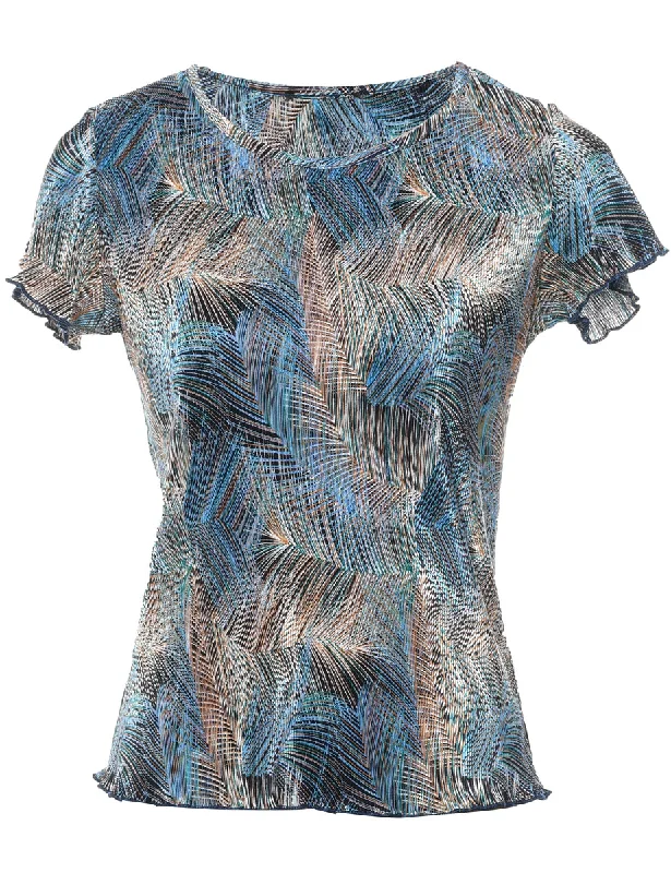 Abstract Printed Top - M