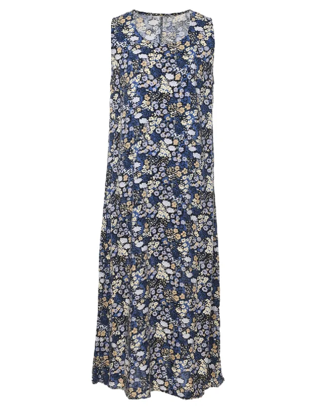 Floral Print Maxi Dress - M