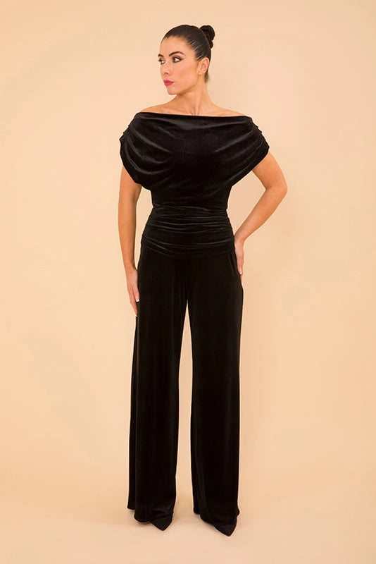 Carbon Jumpsuit (Black Velvet)