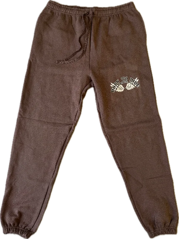 "BORN TO RIDE" Sweatpants in DIRT