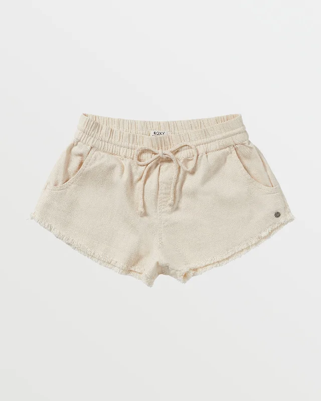 Scenic Route Elastic Waist Shorts - Tapioca