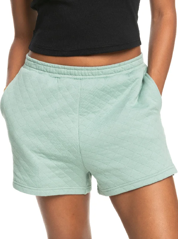 Surf Break Elasticated Lounge Shorts - Blue Surf