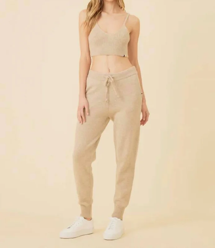 Colorado Cashmere Pant In Oatmeal