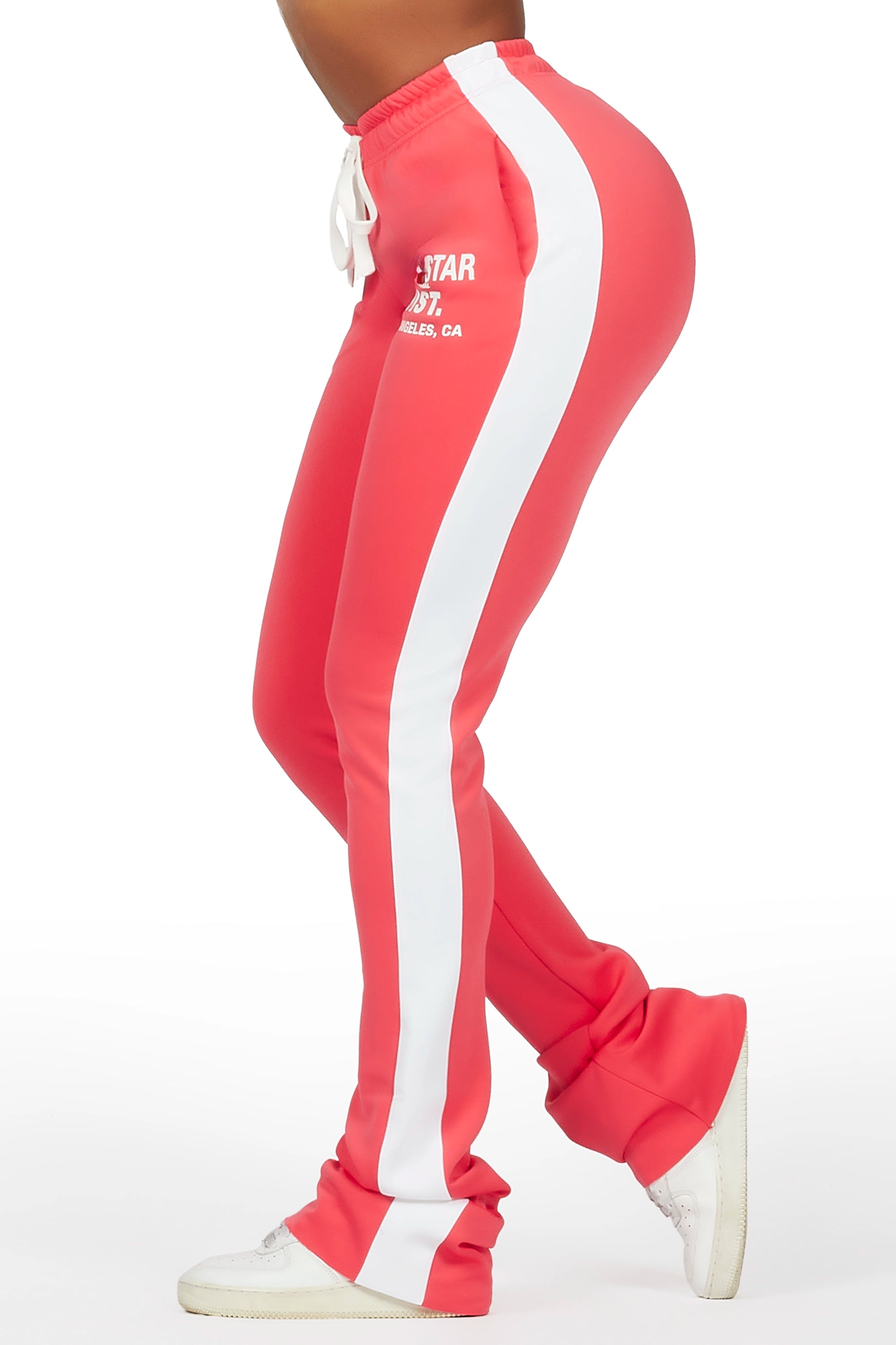 Savannah Hot Pink Super Stacked Track Pant